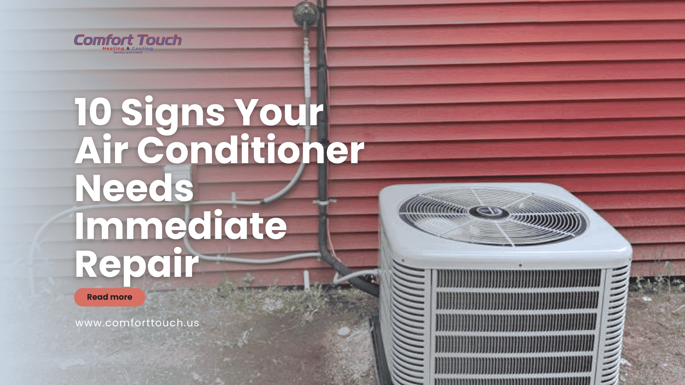 HVAC technician inspecting an outdoor air conditioner unit for signs of malfunction